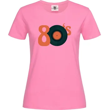 Dámské tričko Tričko Osmdesátky Druh: Dámské, Barva: Růžová, Velikost: L