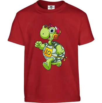 Tričko Rychlý jako želva Druh: Dětské, Barva: Červená, Velikost: 110-XS