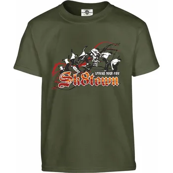 Pánské oblečení Tričko Sk8town Druh: Dětské, Barva: Khaki, Velikost: 122-S