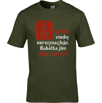 Pánské oblečení Tričko Babička Druh: Dětské, Barva: Khaki, Velikost: 122-S