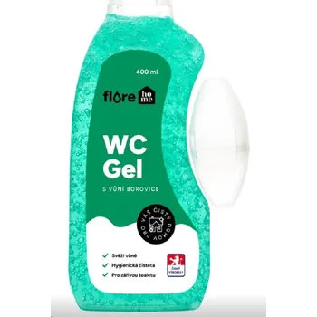 WC čistič FLORE home WC gel 400 ml borovice s košíčkem