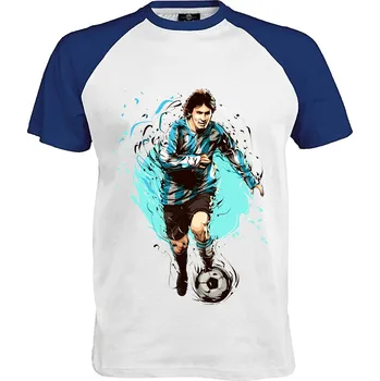 Pánské tričko Tričko Messi Druh: Pánské, Barva: Royal | Bílá, Velikost: L