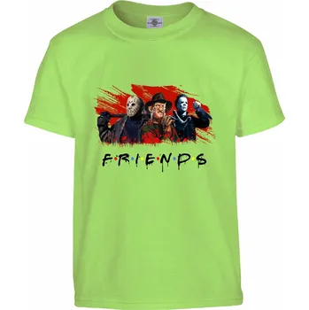 Pánské tričko Tričko Friends | Horror Monsters Druh: Dětské, Barva: Světle Zelená, Velikost: 134-M