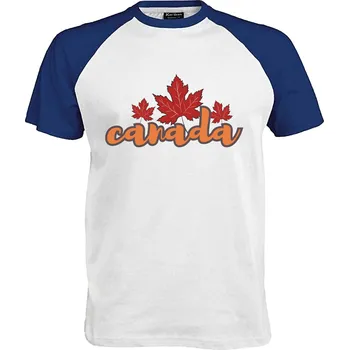 Pánské tričko Tričko Kanada Druh: Pánské, Barva: Royal | Bílá, Velikost: L