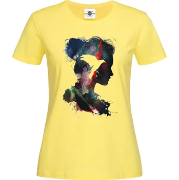 Dámské tričko Tričko Abstract Women Druh: Dámské, Barva: Obilně | Hedvábná, Velikost: S