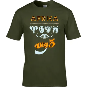 Pánské tričko Tričko Africa | Big 5 Druh: Dětské, Barva: Khaki, Velikost: 158-XL