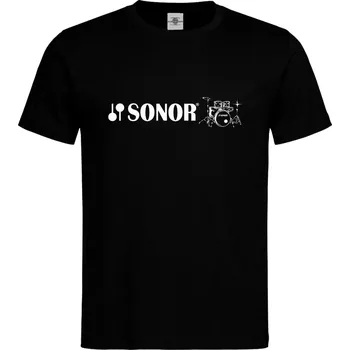 Pánské tričko Tričko Sonor drums Druh: Pánské, Barva: Černá, Velikost: L