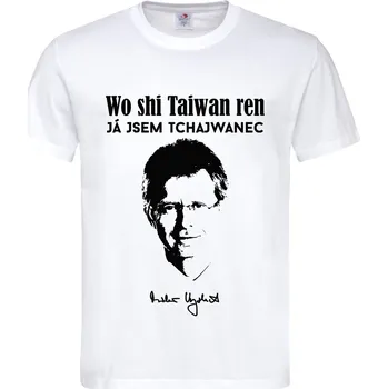 Pánské tričko Tričko Já jsem Tchajwanec | Wo Shi Taiwan Ren Druh: Dětské, Barva: Bílá, Velikost: M