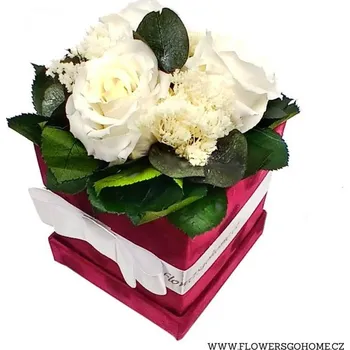 umělá květina Stabilizovaná růže Hedvika Barva: White