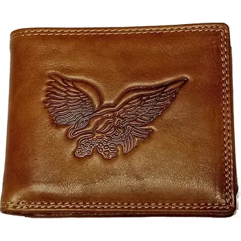 Peněženka Sendi Design 104W/Eagle pánská kožená peněženka tan
