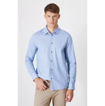 Pánská košile Košile Medicine pánská, modrá barva, regular, s klasickým límcem RW24.KDM096 50A, vel. S