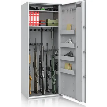 Trezor ISS Skříň na zbraně SIEGEN MAX 500084.01 KL, světle šedá