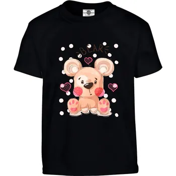 Pánské tričko Tričko Méďa Druh: Dětské, Barva: Černá, Velikost: 122-S