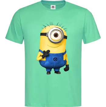 Pánské tričko Tričko Stuart | Mimoni Druh: Dětské, Barva: Světle Zelená, Velikost: 110-XS