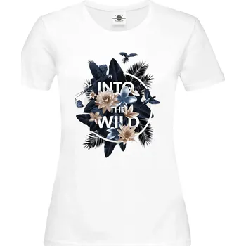 Dámské tričko Tričko Into the wild Druh: Dámské, Barva: Bílá, Velikost: S