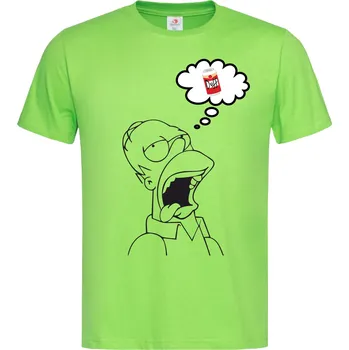 Dámské tričko Tričko Homer Dream Of Duff | The Simpsons Druh: Dámské, Barva: Světle Zelená, Velikost: XL