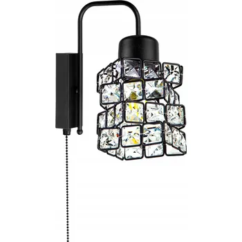 Nástěnné svítidlo Nástěnné svítidlo s vypínačem Kostka Křišťály #623