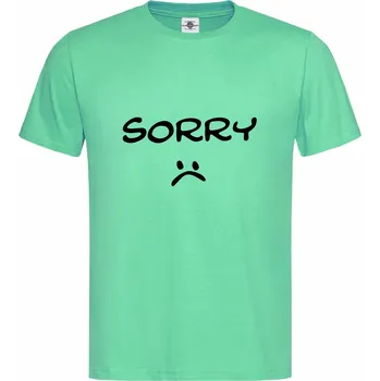 Pánské tričko Tričko Sorry Druh: Pánské, Barva: Světle Zelená, Velikost: S