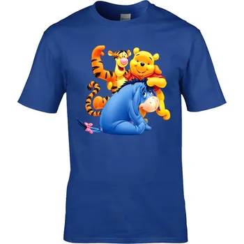 Pánské tričko Tričko Pů, Tygřík a Oslík Druh: Dětské, Barva: Khaki, Velikost: XL