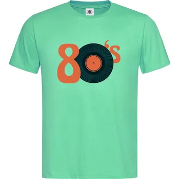 Pánské tričko Tričko Osmdesátky Druh: Pánské, Barva: Světle Zelená, Velikost: S