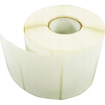 Samolepící etiketa Termální kurýrní štítky samolepky bílé 80x50mm 1000 štítků