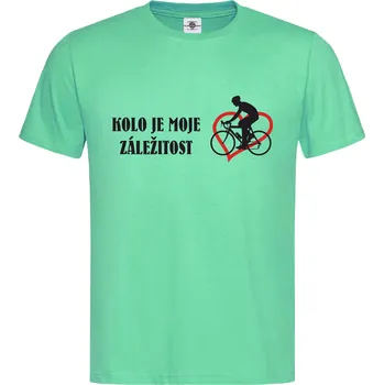 Pánské tričko Tričko Kolo je moje srdcová záležitost Druh: Pánské, Barva: Světle Zelená, Velikost: S