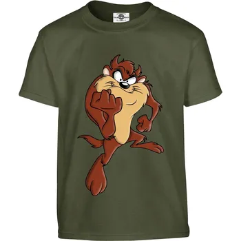 Pánské tričko Tričko Tasman devil Druh: Dětské, Barva: Khaki, Velikost: 158-XL