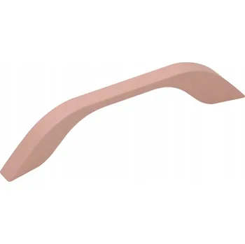 Nábytkové kování Nábytková úchytka GAMET UU17 jemná růžová soft touch 128mm