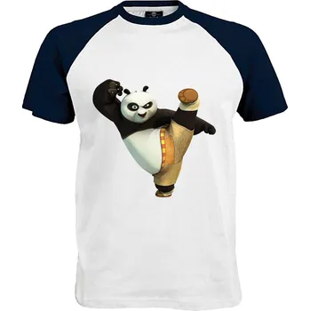 Pánské tričko Tričko Kung-fu Panda Druh: Pánské, Barva: Navy | Bílá, Velikost: M
