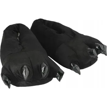 Dámské pantofle PANTOFLE PAZURY Tlapky Pantofle Dámské Pánské Černé Zvíře 39 40 41 42