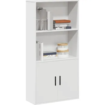 Nábytek vidaXL Knihovna 60x24x120 kompozitní dřevo [860422] Barva: Bílá