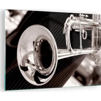 Obraz Obraz na skle do obýváku ložnice 70x50 hudba foto obrazy na zeď sklo