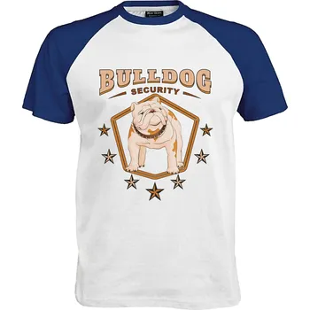 Pánské tričko Tričko Bulldog Security Druh: Pánské, Barva: Royal | Bílá, Velikost: S