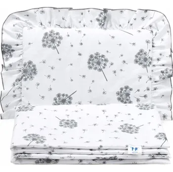 Povlečení Sada povlečení s volánkem do kočárku, postýlky, z bavlny s výplní