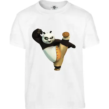 Pánské tričko Tričko Kung-fu Panda Druh: Dětské, Barva: Bílá, Velikost: 158-XL