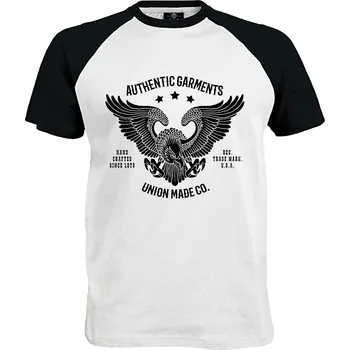 Pánské tričko Tričko Authentic Garments Druh: Pánské, Barva: Černo | Bílá, Velikost: S