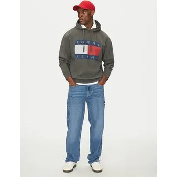 Pánská mikina Tommy Jeans Mikina DM0DM20591 Šedá Relaxed Fit XS