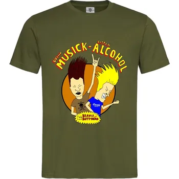 Pánská móda Tričko Beavis And Butt-Head | WTF Druh: Pánské, Barva: Khaki, Velikost: XL