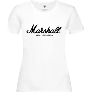 Dámské tričko Tričko Marshall Amplification Druh: Dámské, Barva: Bílá, Velikost: L
