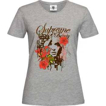 Dámské tričko Tričko Supreme Beauty Druh: Dámské, Barva: Šedá, Velikost: S