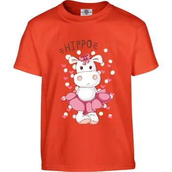 Pánské tričko Tričko Hrošice Druh: Dětské, Barva: Oranžová, Velikost: 122-S