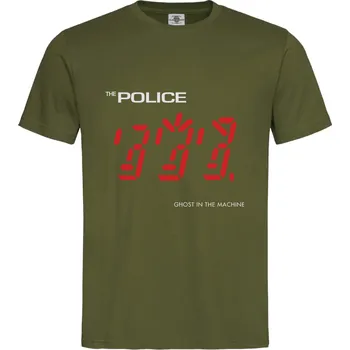 Pánské oblečení Tričko The Police | Ghost In The Machine Druh: Pánské, Barva: Khaki, Velikost: XL