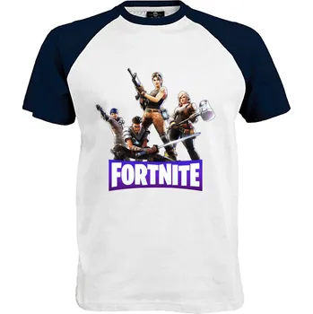 Pánské tričko Tričko Fortnite Druh: Pánské, Barva: Navy | Bílá, Velikost: S