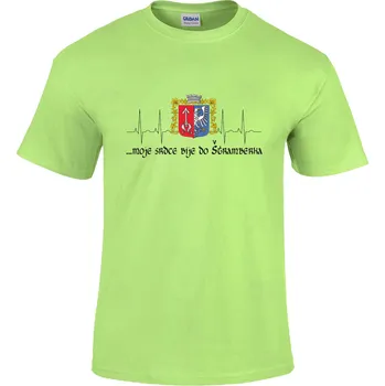 Pánské tričko Tričko ...moje srdce bije do Druh: Pánské, Barva: Světle Zelená, Velikost: XL