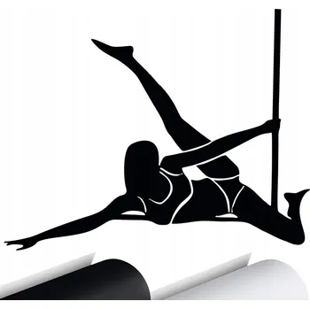 Samolepicí dekorace na vozidlo SAMOLEPKA na auto POLE DANCE EXOTIC DANCE 12x15 cm