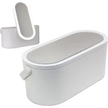 Organizér na kosmetiku s LED osvětleným zrcadlem