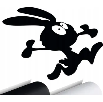 Samolepicí dekorace na vozidlo SAMOLEPKA na auto KRÁLÍK ZAJÍC RABBIT 11x15
