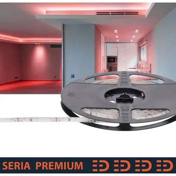 LED osvětlení LED pásek Prescot Premium SMD2835 12 V IP63 červený 5 m