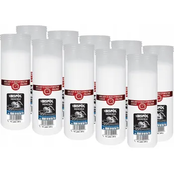 Svíčka Parafínové vložky do hřbitovních svíček BISPOL P400 95H 10 Ks + zápalky DABSTER_ PL a38