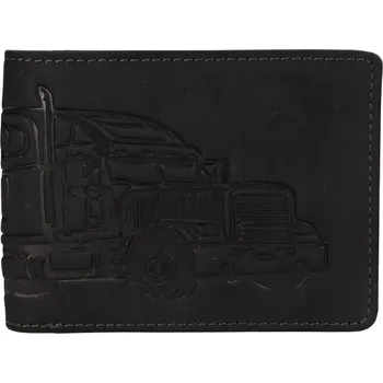 Lagen 19173 TRUCK pánská kožená peněženka černá